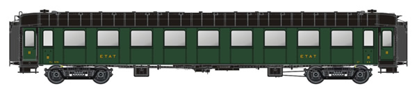 LS Models MW40928 - 2nd Class Passenger Coach OCEM de IETAT